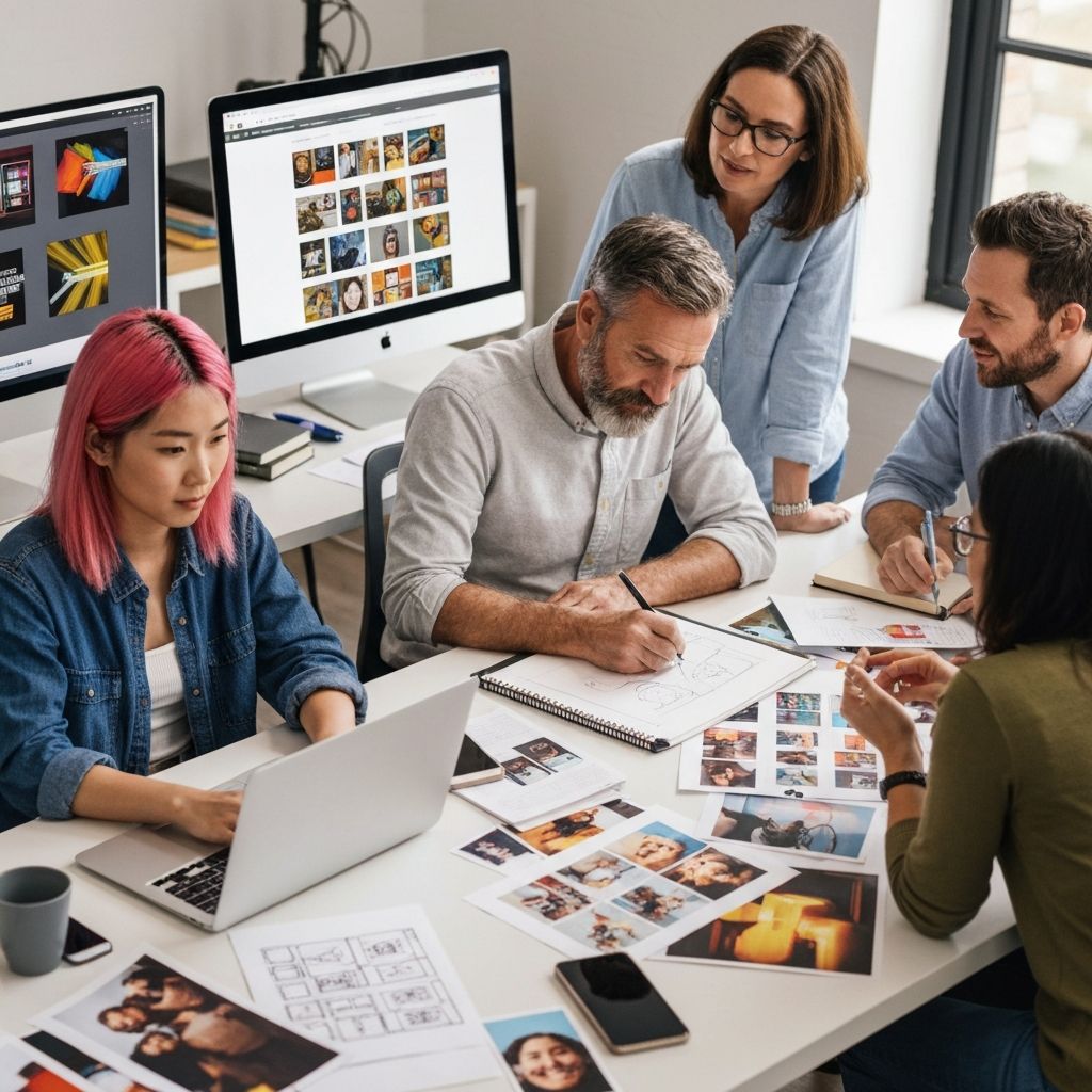 MacBook on the dark stone.